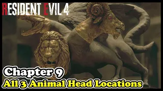 Chapter 9 All 3 Animal Head Locations in Resident Evil 4 Remake