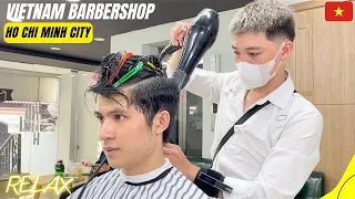 ASMR - 💈Vietnam Barber Shop - $3.9 - SIDE PART - Beautiful and popular hairstyle - Hair For Men
