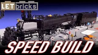 Lego UP 4014 Big Boy MOC Speed Build LetBricks Time Lapse