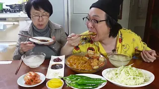 King Pork Cutlet Curry Mukbang ASMR MUKBANG eating show Cooking Mukbang