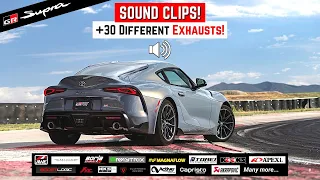 (SOUND CLIPS) +30 Aftermarket Exhausts!  //  MKV Toyota GR Supra