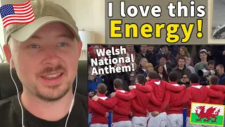 American Reacts to the Welsh National Anthem