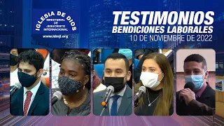 Testimonios de bendiciones laborales - 10 noviembre 2022 #IDMJI