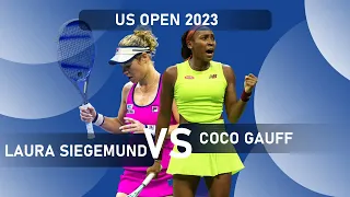 Coco Gauff vs Laura Siegemund Highlights Round 1 | US Open 2023