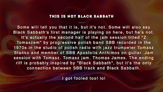 This is not Black Sabbath aka Thomas James