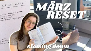 Monthly Reset - März Vlog: Ziele im Bullet Journal, Journaling, Ordnung schaffen, planen | deutsch
