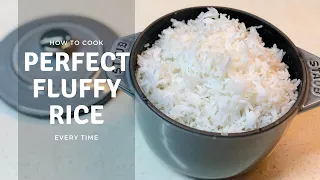 How to Cook Perfect Fluffy Rice without a Rice Cooker (Staub Rice Cocotte Gohan)