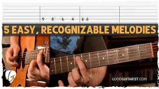 Easy Recognizable Melodies To Help You Learn The Guitar Fretboard