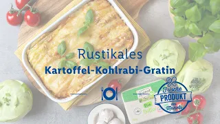Rustikales Kartoffel-Kohlrabi-Gratin | herzhafte Gratin