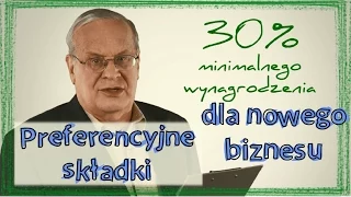 Preferencyjne składki dla nowego biznesu [Janusz Weiss objaśnia ZUS]