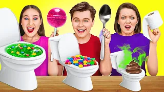 GIANT VS TINY FOOD CHALLENGE 😍 Best Food Pranks 🚽 TikTok Hacks by 123GO! TRENDS