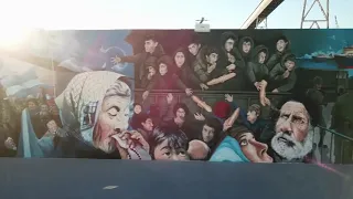 Mural "El regreso" - El día que Madryn se quedó sin pan.