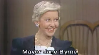 NBC Network - Late Night With David Letterman - "Mayor Jane Byrne" - WMAQ-TV (Excerpt, 6/29/1982)