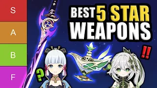 PULL FOR THESE WEAPONS! ★Best Genshin Impact 5 Star Weapons Tier List★
