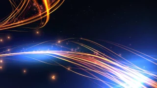 4K Motion Background 2160p Orange Blue Dark Glow Waves Animation