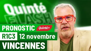 Pronostic PMU Quinté Flash Turf - Vincennes (R1C3 du 12 novembre 2021)