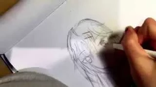 Drawing+Coloring Anime Girl