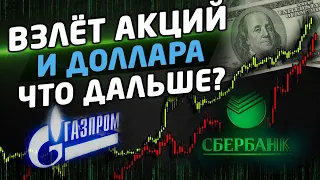 ВЗЛЁТ АКЦИЙ РОССИИ И КУРСА ДОЛЛАРА. Что дальше? Трейдинг