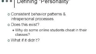 1 defining personality