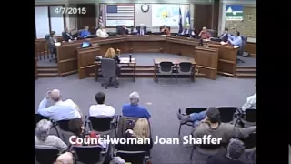 Shame on you!  Loveland Councilman unravels as Councilor Joan Shaffer says "Shame on you"