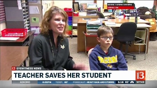 Teacher saves choking student