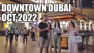 Dubai Night Walk 4K | Burj Khalifa | The Dubai Fountain | Downtown Dubai | United Arab Emirates 🇦🇪