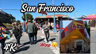 🇺🇸4K-Walking San Francisco,California/IN-N-OUT Burger/Jones St to Jefferson St ..