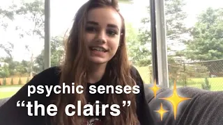 PSYCHIC SENSES: clairaudience, claircognizance, clairsentience, clairvoyance E29