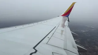 Southwest Boeing 737-800 Beautiful Cloudy Morning Takeoff From Nashville International Airport