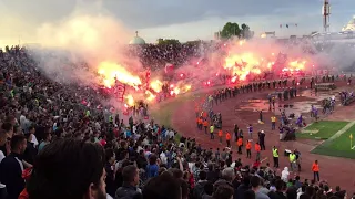 Delije na finalu kupa 2017 - BAKLJADA
