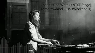 Charlotte de Witte KNTXT Stage – Tomorrowland 2019 Weekend 1