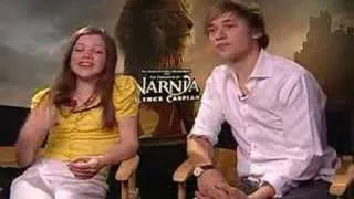 Georgie Henley William Moseley interview for Prince Caspian