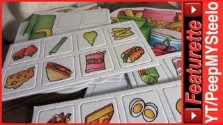 Lunch Box Memory Games For Kids w/ Educational Learning Match Cards For Food & Vegetable Words