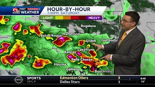 Showers and storms likely Saturday