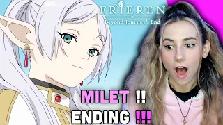 SINGER REACTS to Milet - Anytime Anywhere - Frieren Beyond Journey's End Anime Ending Reaction