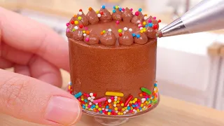 Miniature Chocolate Cake 🍫🍫 100+ Delicious Miniature Moist Chocolate Cake Decorating in Tiny Kitchen