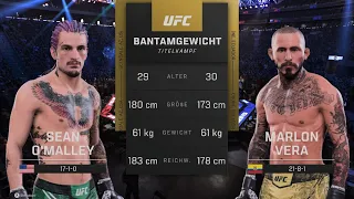 EA SPORTS UFC 5 | Sean O´Malley (C) vs Marlon Vera | UFC 299 Bantamweight Chamiponship Fight Sim