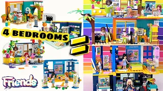 JENGA-ing the Friends bedrooms, stack 'em high! Custom LEGO build challenge