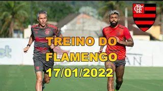 TREINO DO FLAMENGO 17/01/2022 - PAULO SOUSA  FAZ ATIVIDADE INTENSA NO NINHO DO URUBU