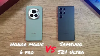 Honor Magic 6 Pro vs Samsung S24 Ultra Speed,  RAM, Temperature, Battery, Geekbench, 3DMark Test!