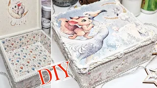 DIY Decoupage Jewelry Box - Transform an Ordinary Wood Box into a Masterpiece!