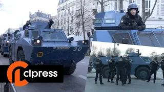 Convoi de la liberté : des blindés pour protéger la capitale (11 février 2022, Paris) [4K]