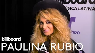 Paulina Rubio Interview | Backstage at Latin Music Awards 2016