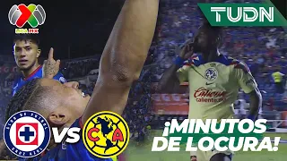 ¡MINUTOS DE LOCURA! Antuna y Quiñones anotan | Cruz Azul vs América | CL2024 Liga Mx Final IDA| TUDN