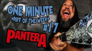 Riff of the Week Guitar Cover - Pantera *Piss*