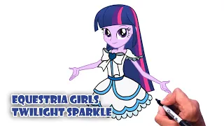 How to Draw Equestria Girls Twilight Sparkle | My Little Pony