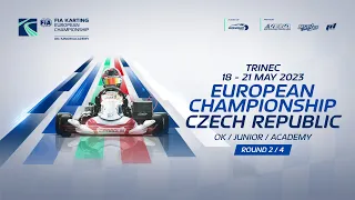 FIA Karting European Championship 2023 Junior & OK Round 2 Trinec / Czech Republic (Sunday)