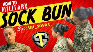 HOW TO MILITARY SOCK BUN WITH @ARII_NOVOA