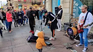 Andrey Gubin - "Ночь", в исполнении кавер группы "АЙДАХО" на Невском проспекте в Санкт-Петербурге...