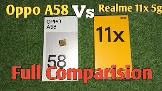 Oppo A58 Vs Realme 11x 5g Full Comparision||Full Details & Comparision💥